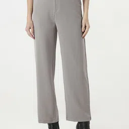 Kraus Jeans Women Straight Fit High-Rise Trousers-image-30