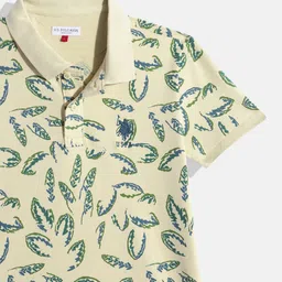 U.S. Polo Assn. Kids Boys Printed Polo Collar T-shirt image 3