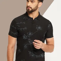 OGEN Men Printed Polo Collar Pockets T-shirt image 1