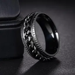 MEENAZ Men Silver Plated Finger Ring image 1