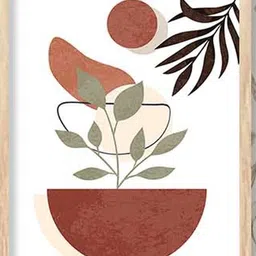 walllane Floral Wall Art With Frame Home Decor Wall Painting For Living Room Office Bedroom image 3