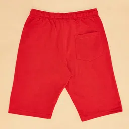 Pantaloons Junior Placement Baseball Team Text Printed Shorts - Red image 4