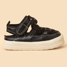 Babyoye Sandals With Velcro Closure - Black image 4