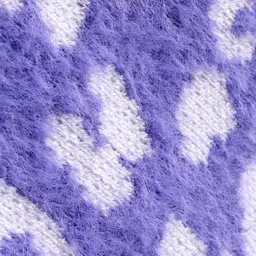 Babyhug Knitted Full Sleeves Sweater Pullover with Cheetah Print - Lavender image 4