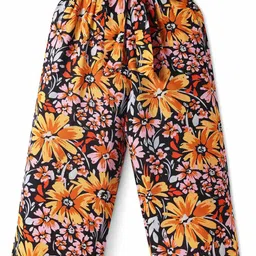 CrayonFlakes Girls Floral Printed Palazzos-picture-14