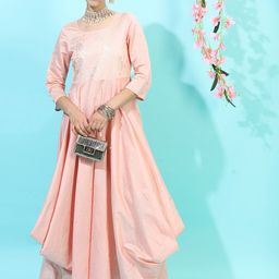 Vishudh Women Ethnic Motifs PrintedA-Line Maxi Dress-picture-31
