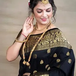 Aldwych Woven Design Zari Banarasi Saree-picture-11