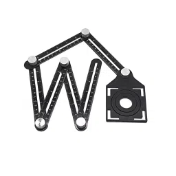 GETANYWAY Hole Maker Marking Gauge 30 cm (11.8 inch) Shaft Length Aluminum Black-image-94