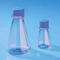 Tarson 500 ml PETG Erlenmeyer Cell Culture Flask with Blue HDPE Vented Cap 444030 (Pack of 12 Pcs)-picture-32