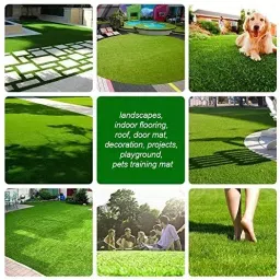 Kartloom 1.5 FT x 10 FT High Density 35mm Green Artificial Grass image 5