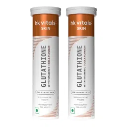 HealthKart HK Vitals Glutathione With Vitamin C Effervescent Tablets - Cola (Pack Of 2) image 1