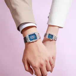 GIORDANO Unisex Dial & Stainless Steel Bracelet Style Straps Analogue Watch GZ-991-SET-44 image 4