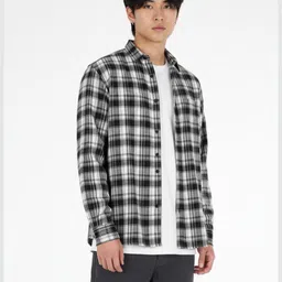 glitchez Checked Cotton Relaxed Fit Shirt image 1