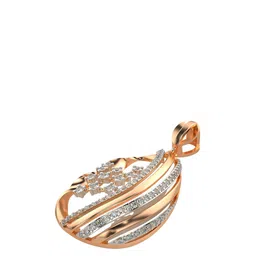 VALANOVA Women 14k Gold Lab Grown Diamond 0.57 CTs Pendent 3.94 gm image 3