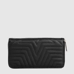 Accessorize London Women Black Zip Around Wallet-picture-14