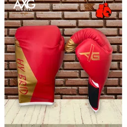 Axg New Goal Durable 3 Feet Punching Bag With Solid Hybrid Gloves Boxing Kit- Red image 4