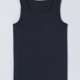 Charm n Cherish Pack Of 3 Sleeveless Solid Vests - White Grey & Black image 5