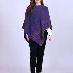 513 Women Woollen Poncho image 4