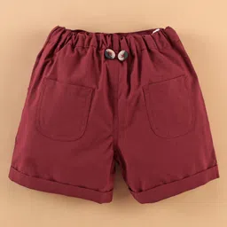 ToffyHouse 100% Cotton Half Sleeves Party Suit Bicycle Print - White & Maroon image 5