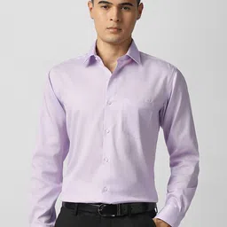 Van Heusen Men Solid Spread Collar Cotton Formal Shirt-picture-20