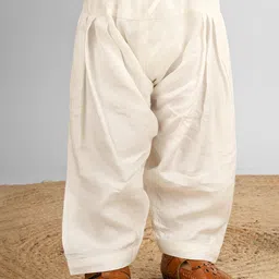 Polka Tots Kids Shirt Collar Long Sleeves Kurta with Pyjamas image 4