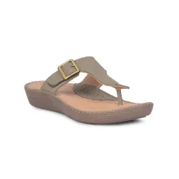 Scholl Women Slip On Olive Sandals-picture-27