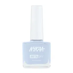 nykaa cosmetics Nykaa Insta Dry Nail Enamel - Salmon Story + Boho Blue + Grey GIF Combo image 3