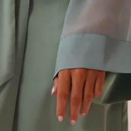 La Vie En Rose Chiffon and Satin Kimono image 4