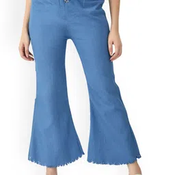 NEUNK Women Comfort Flared High-Rise No Fade Clean Look Stretchable Regular Jeans-image-26