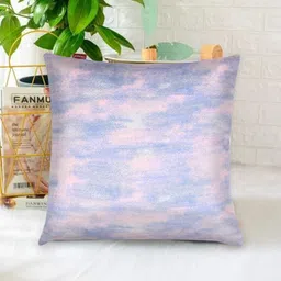 Tesmare Blue & Pink Set of 2 Abstract Velvet Square Cushion Covers image 2
