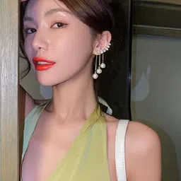 DressBerry Gold-Plated Alloy Cubic Zirconia Earrings image 2