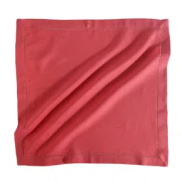 fingercraft Orange 12 Pieces Pure Cotton Table Napkin image 2
