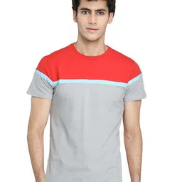 KUNDAN Colourblocked Pure Cotton T-shirt-picture-16