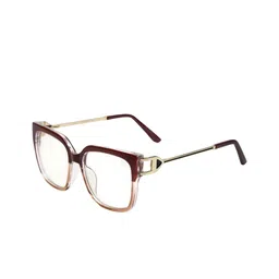 HASHTAG EYEWEAR Unisex Full Rim Square Sunglasses With UV Protected Lens SEWA-95013-PNK-image-24