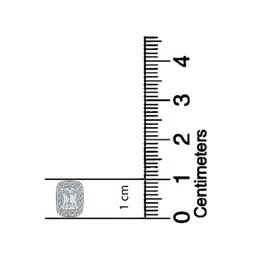 LeCalla 925 Sterling Silver-Plated Cubic Zirconia Studded Rectangle Studs image 3