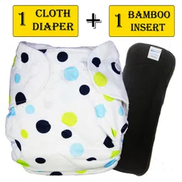 Babymoon Free Size Reusable Cloth Diaper with Insert - White-picture-25