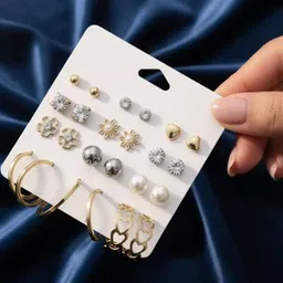 DressBerry Contemporary Studs Earrings-picture-23