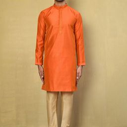 Arihant Rai Sinha Men Solid Cotton Kurta with Pyjama-picture-29