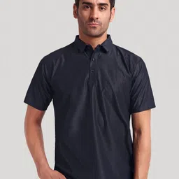 LUXURIT Men Polo Collar Pockets T-shirt image 1