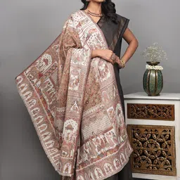 Exotic India Procession Of King and Birds Ethnic Motifs Woven Design Kani Shawl image 3