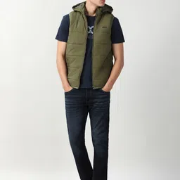 Peter England Casuals Hooded Reversible Padded Jacket image 4