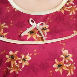 CINCO Women Floral Printed Maxi Nightdress image 5