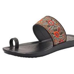 Aeroblu Women Printed Party Open Toe Flats image 2