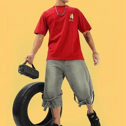 BDSQUARE Men Applique T-shirt image 3