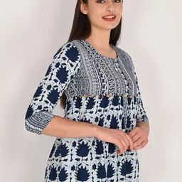 Rajnandini Women Ethnic Motifs Printed Cotton Empire Top image 2