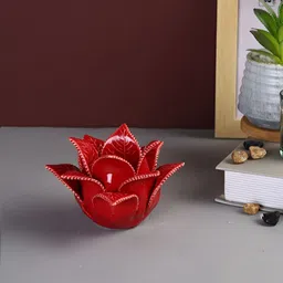 Myntra Elegant Homes Red Candle Holder-picture-42