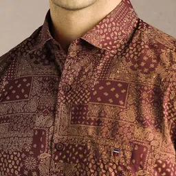 Louis Philippe Sport Men Floral Printed Spread Collar Casual Shirt image 5