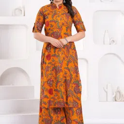 Clothy N Wave Women Floral Printed Kurta with Palazzo-picture-38