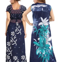 Inner Beats Pack Of 2 Cotton Blend Nightdress image 2