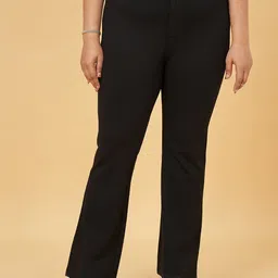 Honey Curvytude by Pantaloons Mid Rise Casual Trousers-picture-20